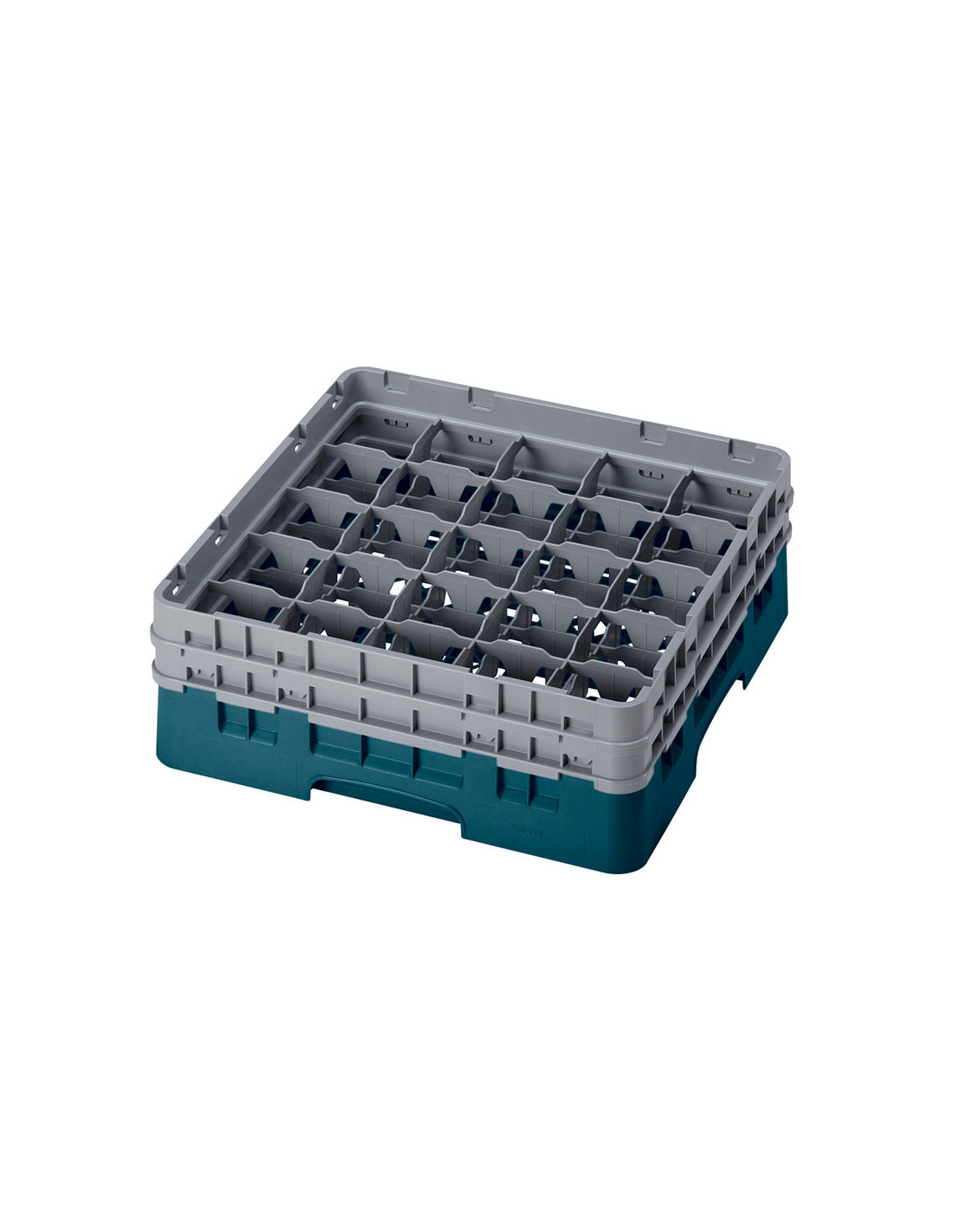 CAMBRO - 25S434-110 - Cesta de lavado 25 comp. 2 alturas - 8,7 cm Ø máx. - alt. máx. 13,5 cm - 50 x 50 x 18,4 cm