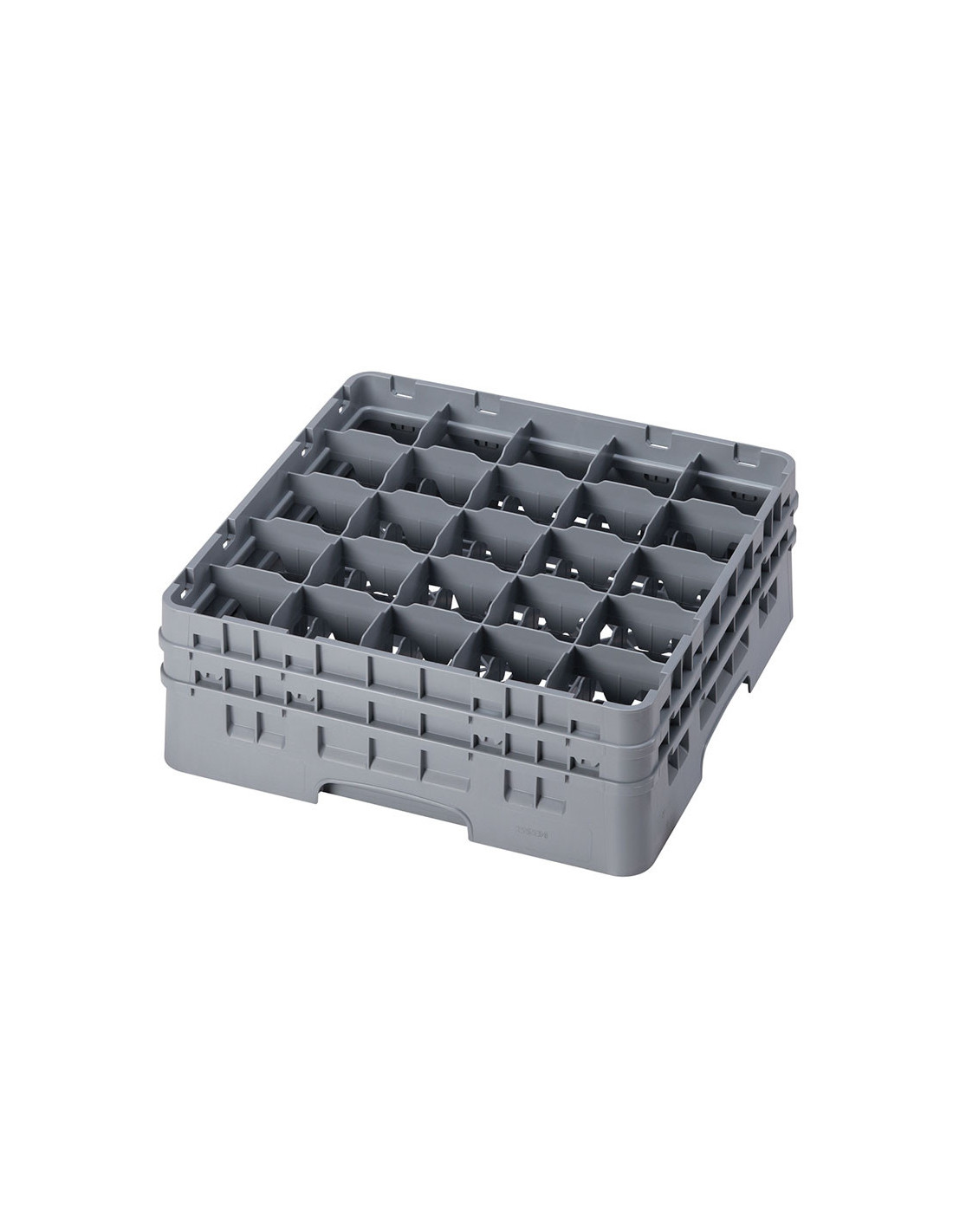 CAMBRO - 25S534-151 - Cesta de lavado 25 comp. 2 alturas - 8,7 cm Ø máx. - alt. máx. 14,9 cm - 50 x 50 x 18,4 cm