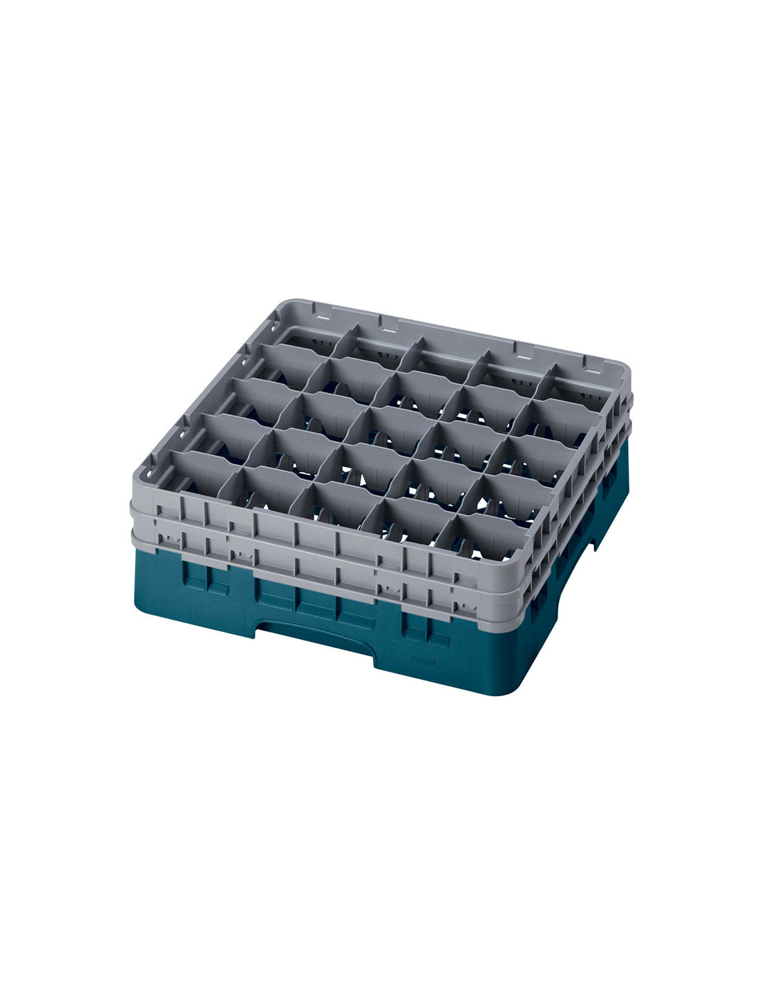 CAMBRO - 25S534-151 - Cesta de lavado 25 comp. 2 alturas - 8,7 cm Ø máx. - alt. máx. 14,9 cm - 50 x 50 x 18,4 cm