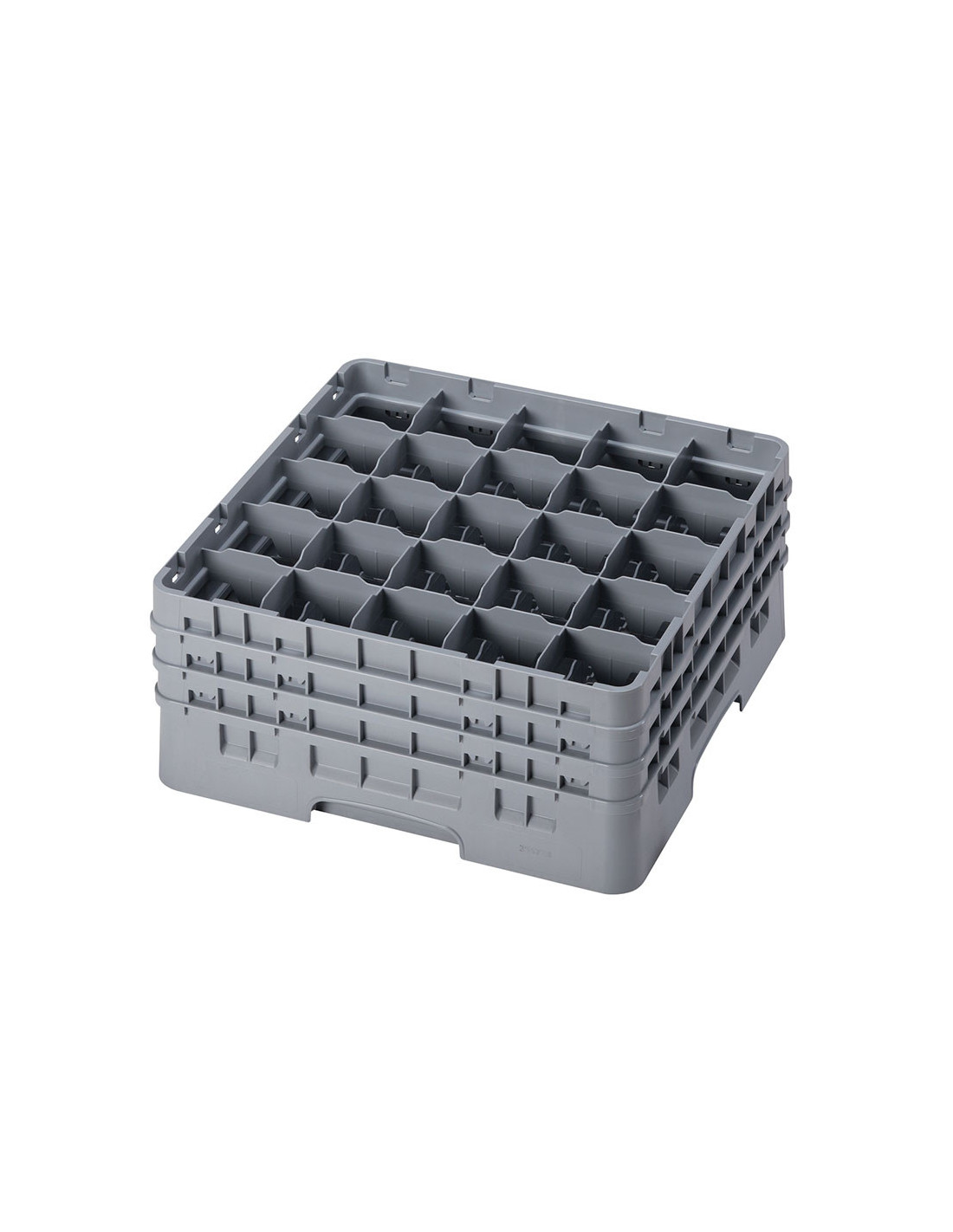 CAMBRO - 25S738-151 - Cesta de lavado 25 comp. 3 alturas - 8,7 cm Ø máx. - alt. máx. 20 cm - 50 x 50 x 22,5 cm