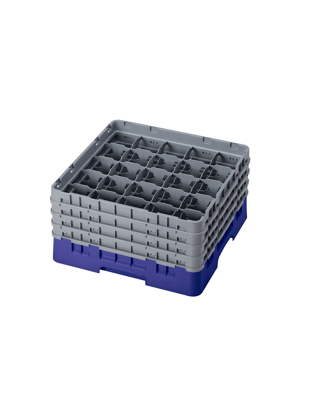 CAMBRO - 25S800-163 - Cesta de lavado 25 comp. 4 alturas - 8,7 cm Ø máx. - alt. máx. 21,7 cm - 50 x 50 x 26,7 cm
