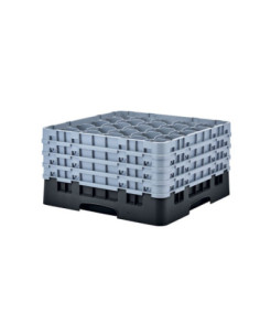 CAMBRO - 25S900-110 - Cesta de lavado 25 comp. 4 alturas- 8,7 cm Ø máx. - alt. máx. 24,1 cm - 50 x 50 x 26,7 cm