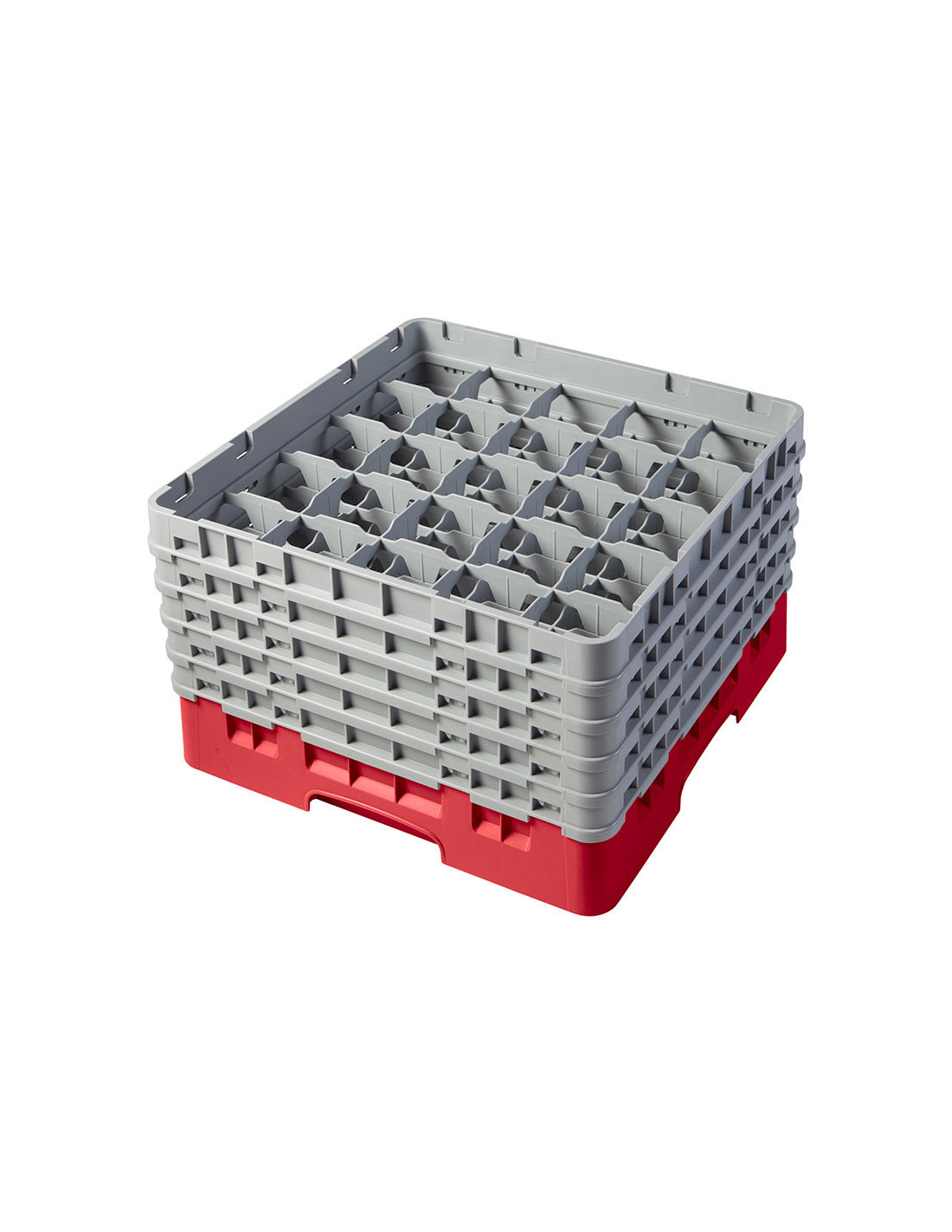 CAMBRO - 25S958-163 - Cesta de lavado 25 comp. 5 alturas - 8,7 cm Ø máx. - alt. máx. 25,8 cm - 50 x 50 x 30,8 cm