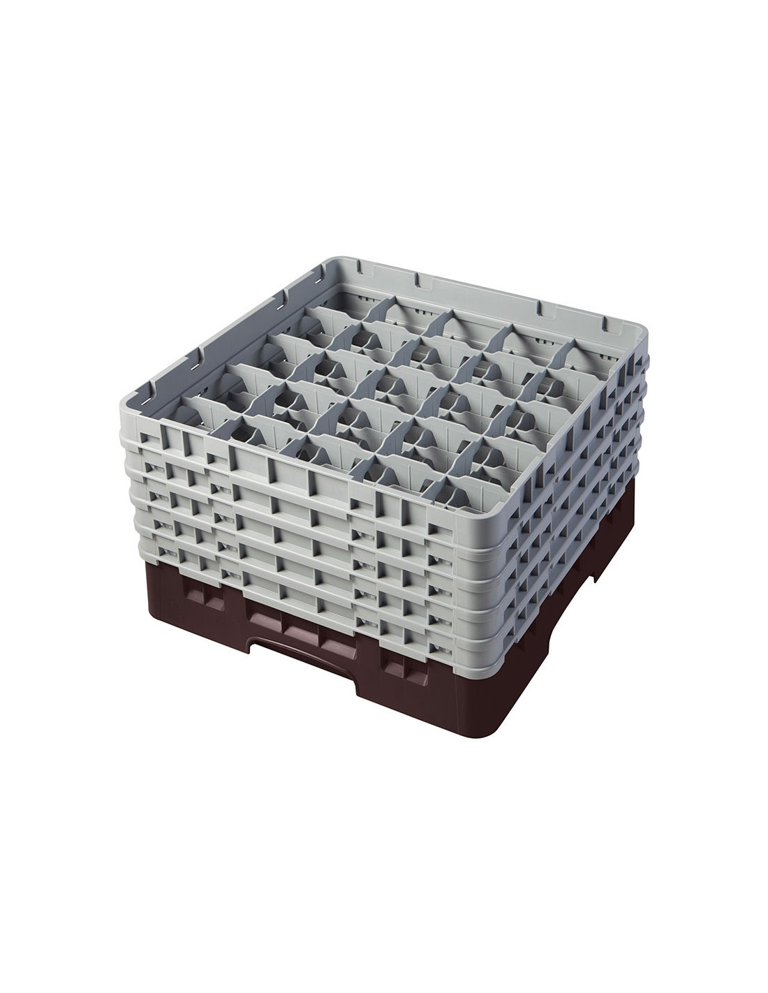 CAMBRO - 25S958-163 - Cesta de lavado 25 comp. 5 alturas - 8,7 cm Ø máx. - alt. máx. 25,8 cm - 50 x 50 x 30,8 cm