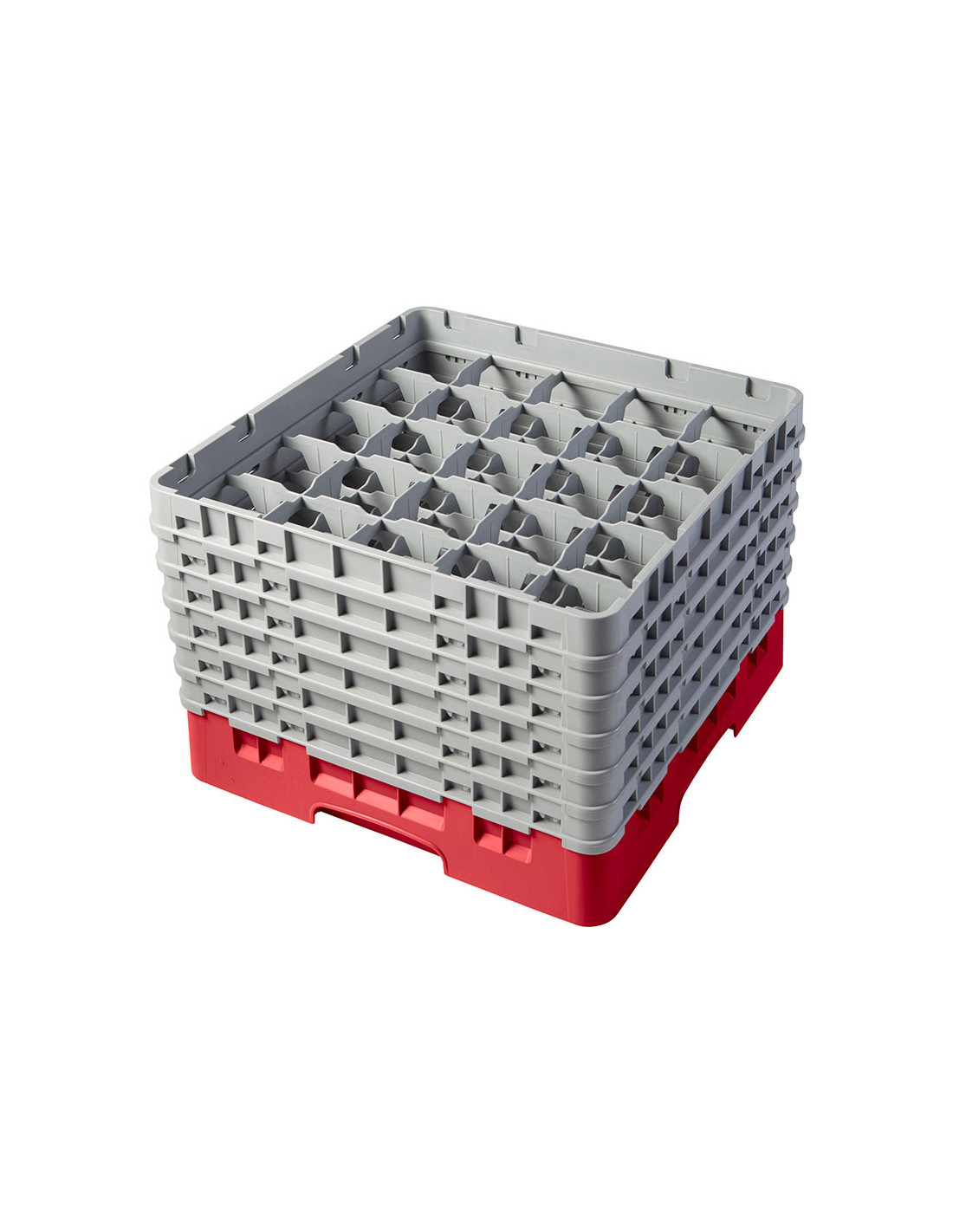 CAMBRO - 25S1114-163 - Cesta de lavado 25 comp. 6 alturas - 8,7 cm Ø máx. - alt. máx. 29,9 cm - 50 x 50 x 34,9 cm