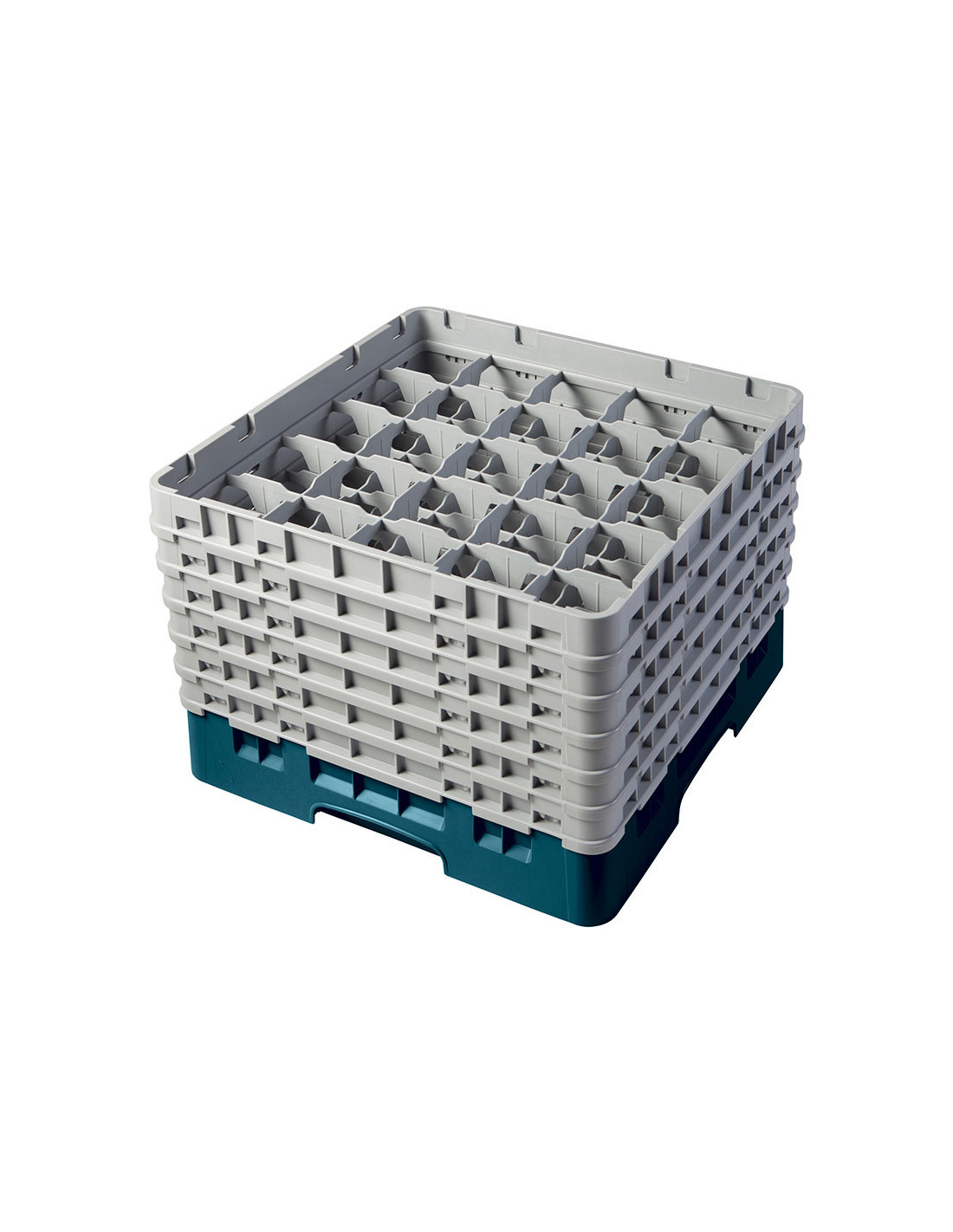 CAMBRO - 25S1114-163 - Cesta de lavado 25 comp. 6 alturas - 8,7 cm Ø máx. - alt. máx. 29,9 cm - 50 x 50 x 34,9 cm