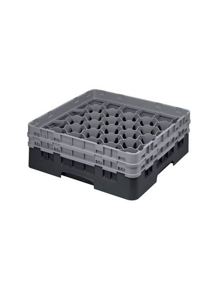 CAMBRO - 30S434-167 - Cesta de lavado 30 comp. 2 alturas - 7,84 cm Ø máx. - alt. máx. 13,5 cm - 50 x 50 x 18,4 cm