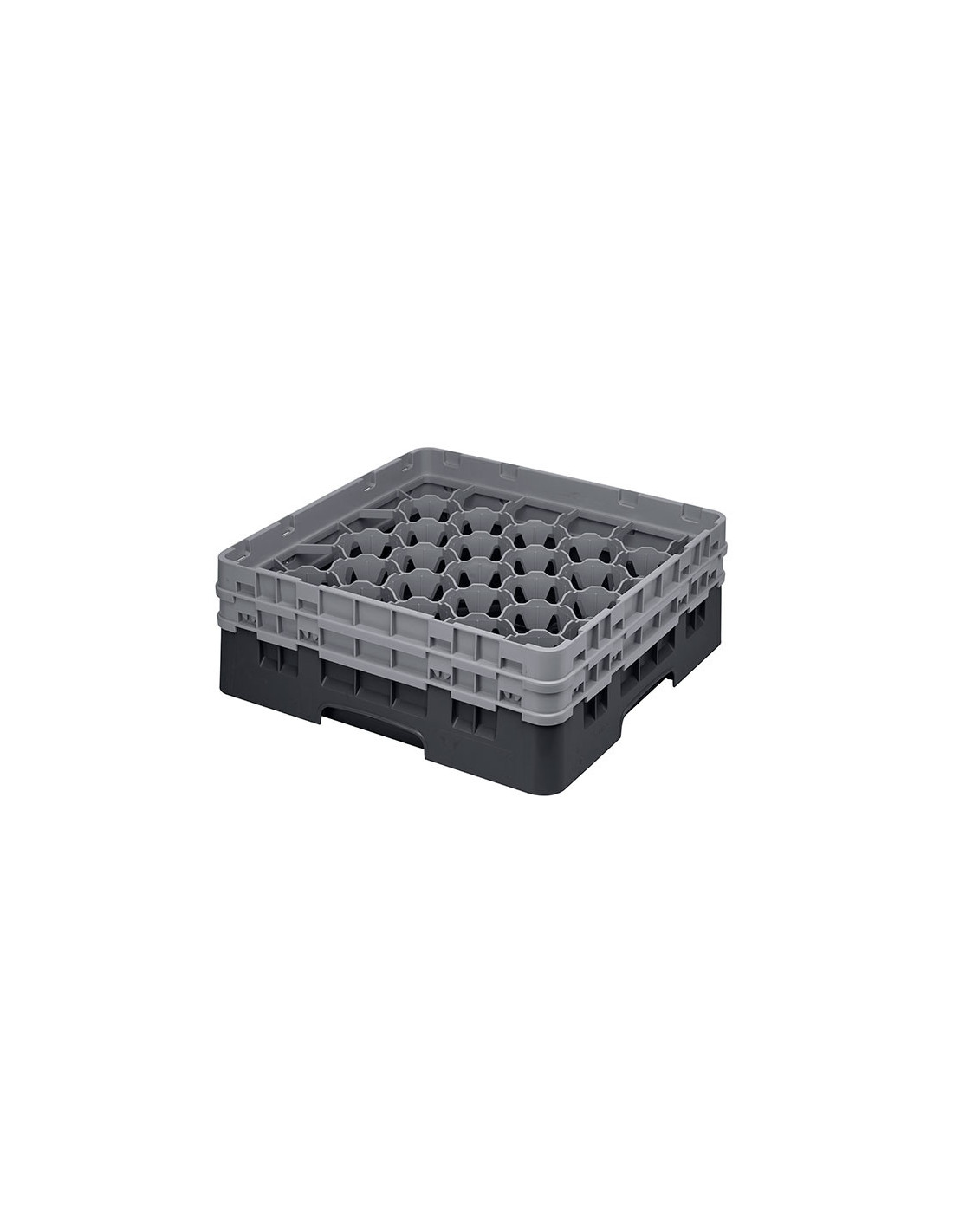 CAMBRO - 30S434-167 - Cesta de lavado 30 comp. 2 alturas - 7,84 cm Ø máx. - alt. máx. 13,5 cm - 50 x 50 x 18,4 cm