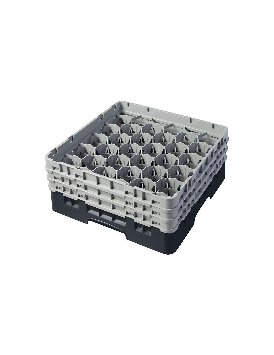 CAMBRO - 30S638-110 - Cesta de lavado 30 comp. 3 alturas - 7,84 cm Ø máx. - alt. máx. 17,6 cm - 50 x 50 x 22,5 cm