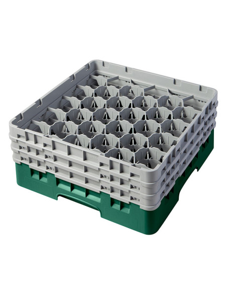 CAMBRO - 30S638-110 - Cesta de lavado 30 comp. 3 alturas - 7,84 cm Ø máx. - alt. máx. 17,6 cm - 50 x 50 x 22,5 cm