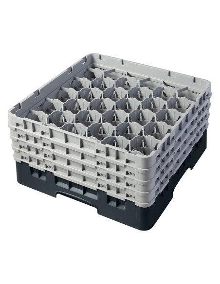 CAMBRO - 30S800-110 - Cesta de lavado 30 comp. 4 alturas - 7,84 cm Ø máx. - alt. máx. 21,7 cm - 50 x 50 x 26,7 cm