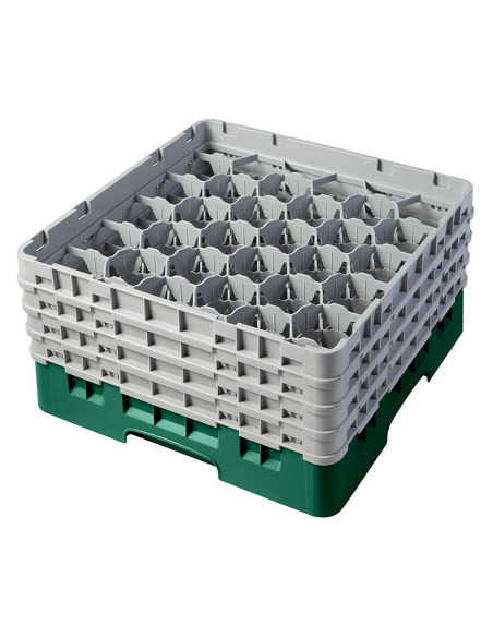 CAMBRO - 30S800-110 - Cesta de lavado 30 comp. 4 alturas - 7,84 cm Ø máx. - alt. máx. 21,7 cm - 50 x 50 x 26,7 cm