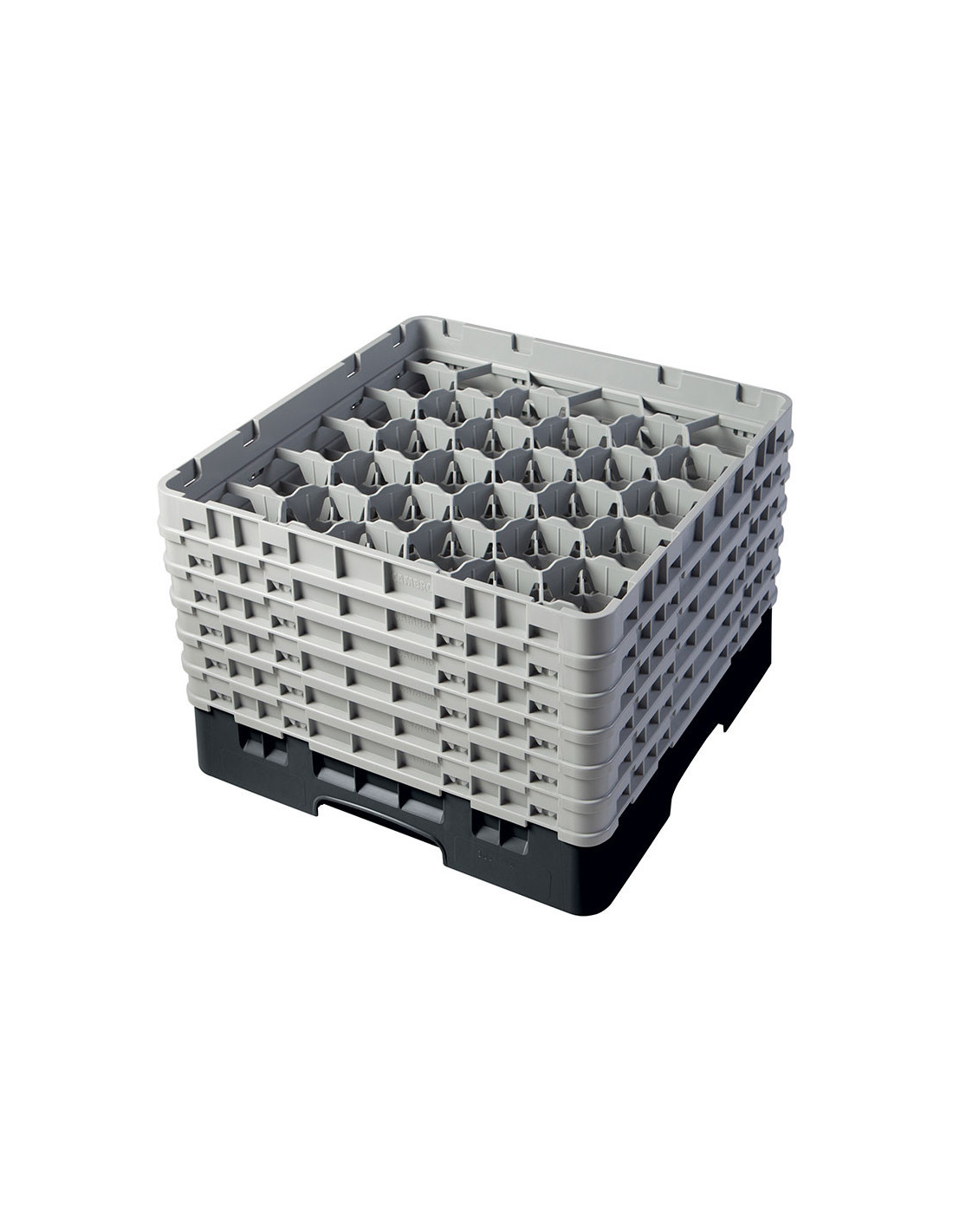 CAMBRO - 30S1114-184 - Cesta de lavado 30 comp. 6 alturas - 7,84 cm Ø máx. - alt. máx. 29,9 cm - 50 x 50 x 34,9 cm