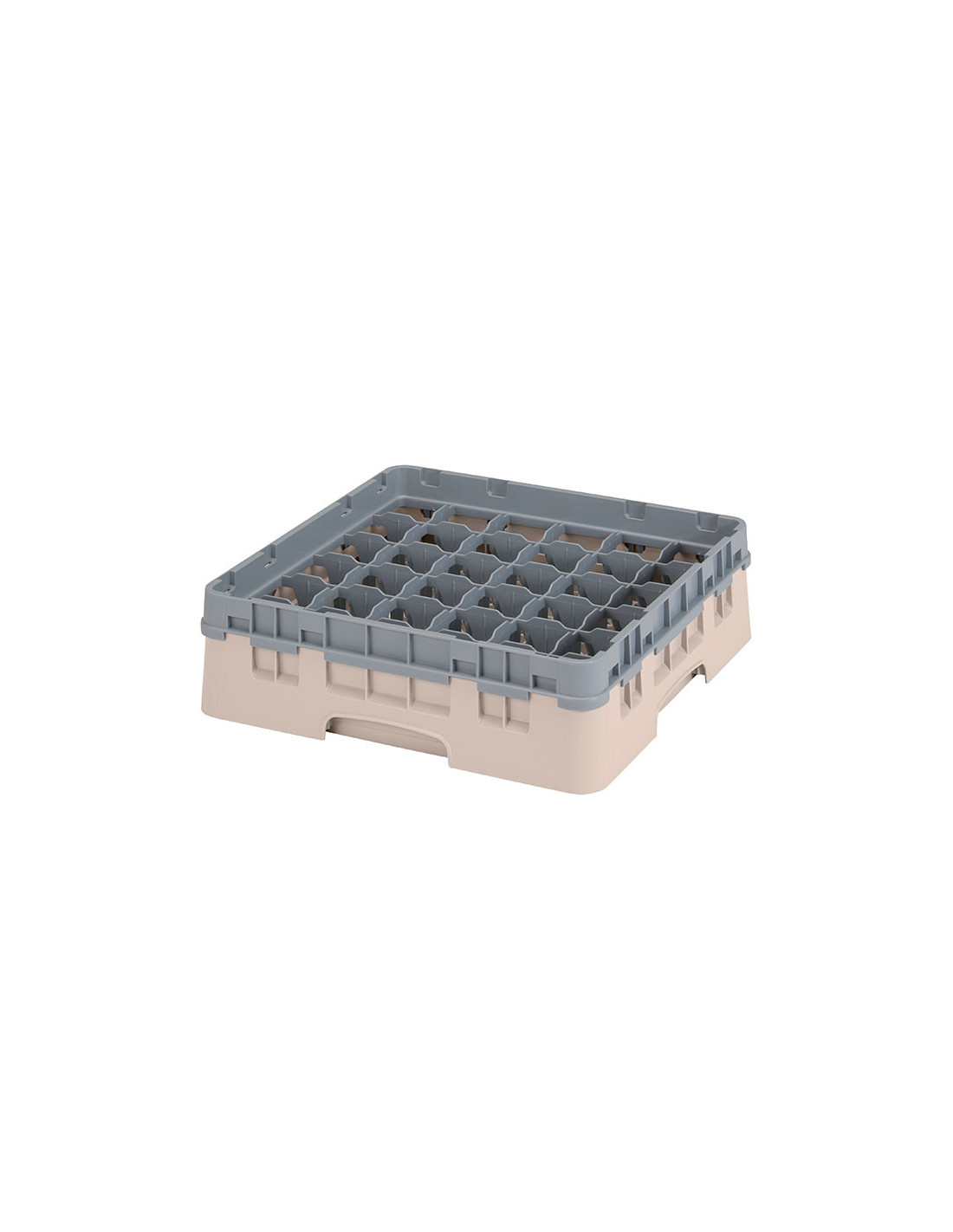 CAMBRO - 36S318-163 - Cesta de lavado 36 comp. 1 altura - 7,2 cm Ø máx. - alt. máx. 9,4 cm - 50 x 50 x 14,3 cm