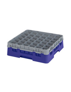 CAMBRO - 36S418-186 - Cesta de lavado 36 comp. 1 altura - 7,2 cm Ø máx. - alt. máx. 11,8 cm - 50 x 50 x 14,3 cm