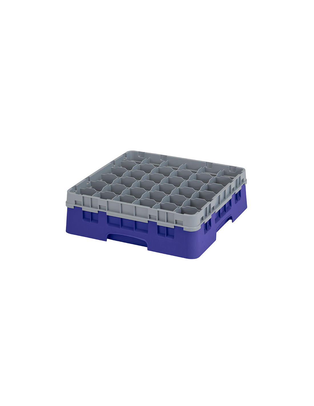 CAMBRO - 36S418-186 - Cesta de lavado 36 comp. 1 altura - 7,2 cm Ø máx. - alt. máx. 11,8 cm - 50 x 50 x 14,3 cm