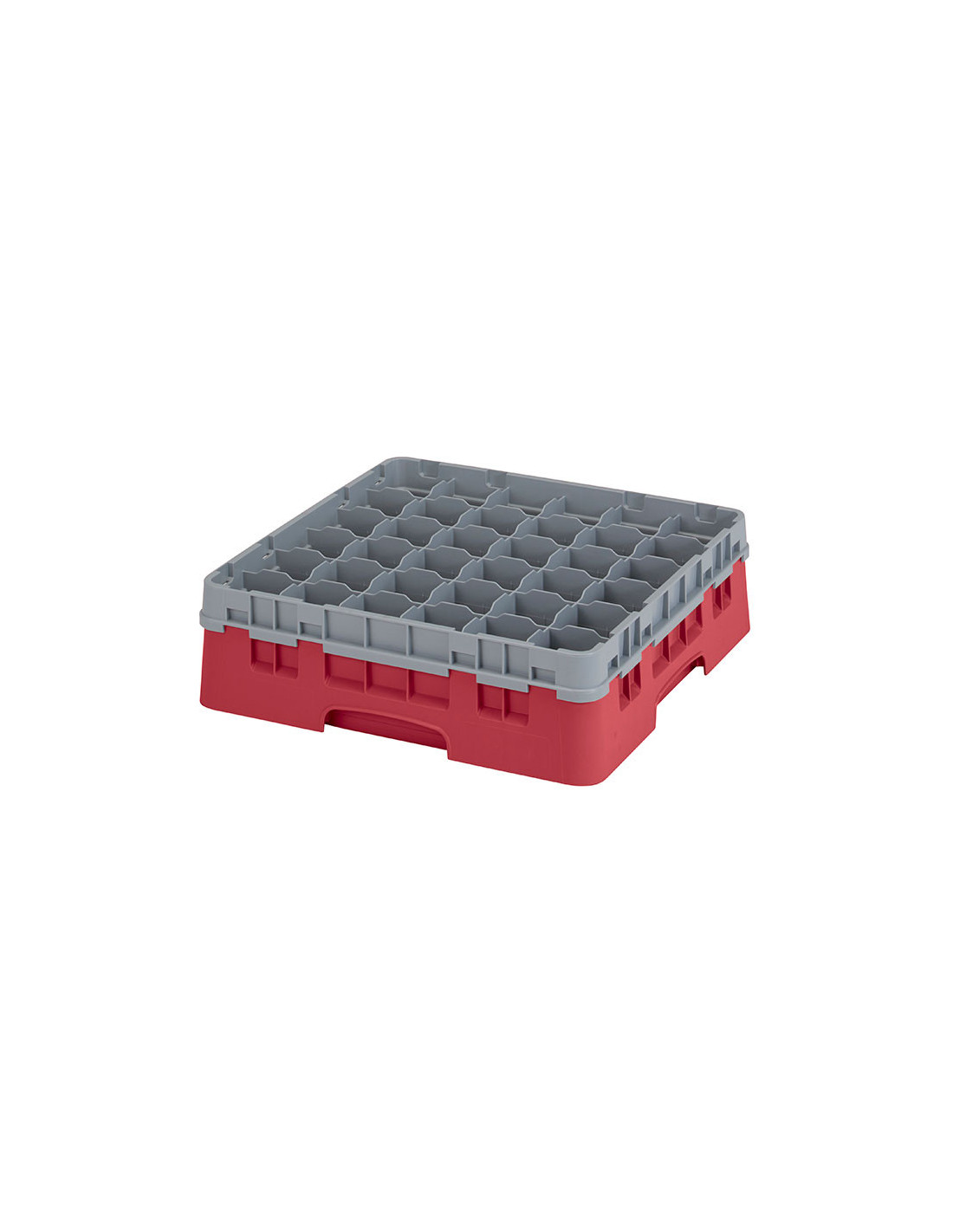 CAMBRO - 36S418-186 - Cesta de lavado 36 comp. 1 altura - 7,2 cm Ø máx. - alt. máx. 11,8 cm - 50 x 50 x 14,3 cm