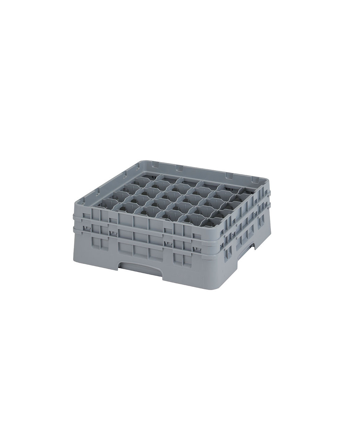CAMBRO - 36S434-151 - Cesta de lavado 36 comp. 2 alturas - 7,2 cm Ø máx. - alt. máx. 13,5 cm - 50 x 50 x 18,4 cm