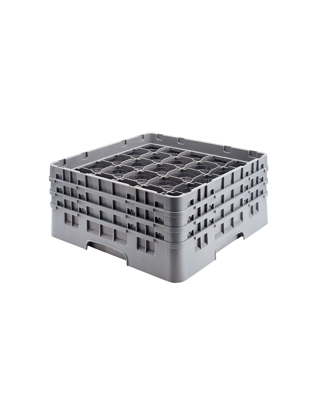 CAMBRO - 36S534-151 - Cesta de lavado 36 comp. 2 alturas - 7,2 cm Ø máx. - alt. máx. 14,9 cm - 50 x 50 x 18,4 cm