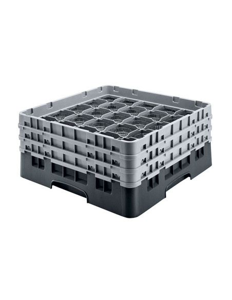 CAMBRO - 36S534-151 - Cesta de lavado 36 comp. 2 alturas - 7,2 cm Ø máx. - alt. máx. 14,9 cm - 50 x 50 x 18,4 cm