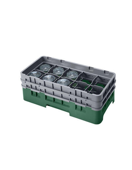 CAMBRO - 10HS434 - Cesta de lavado de medio tamaño para copas y vasos con 10 compartimentos 2 altura - diámetro máx.