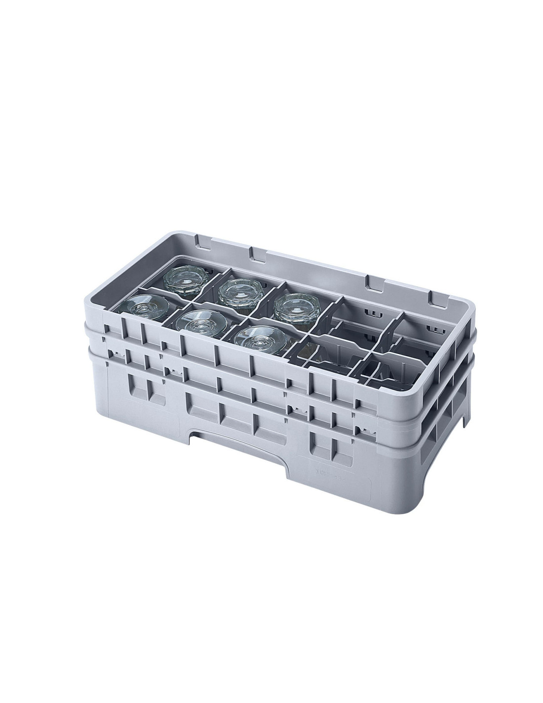 CAMBRO - 10HS434 - Cesta de lavado de medio tamaño para copas y vasos con 10 compartimentos 2 altura - diámetro máx.