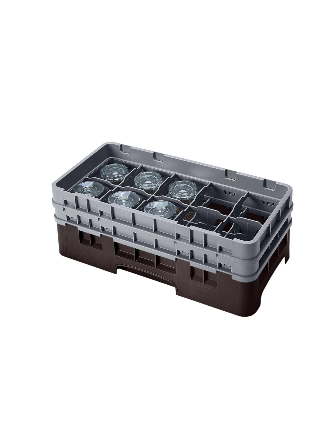 CAMBRO - 10HS434 - Cesta de lavado de medio tamaño para copas y vasos con 10 compartimentos 2 altura - diámetro máx.