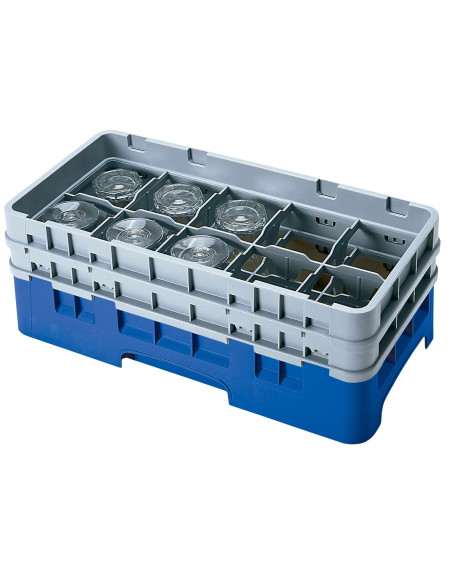 CAMBRO - 10HS434 - Cesta de lavado de medio tamaño para copas y vasos con 10 compartimentos 2 altura - diámetro máx.