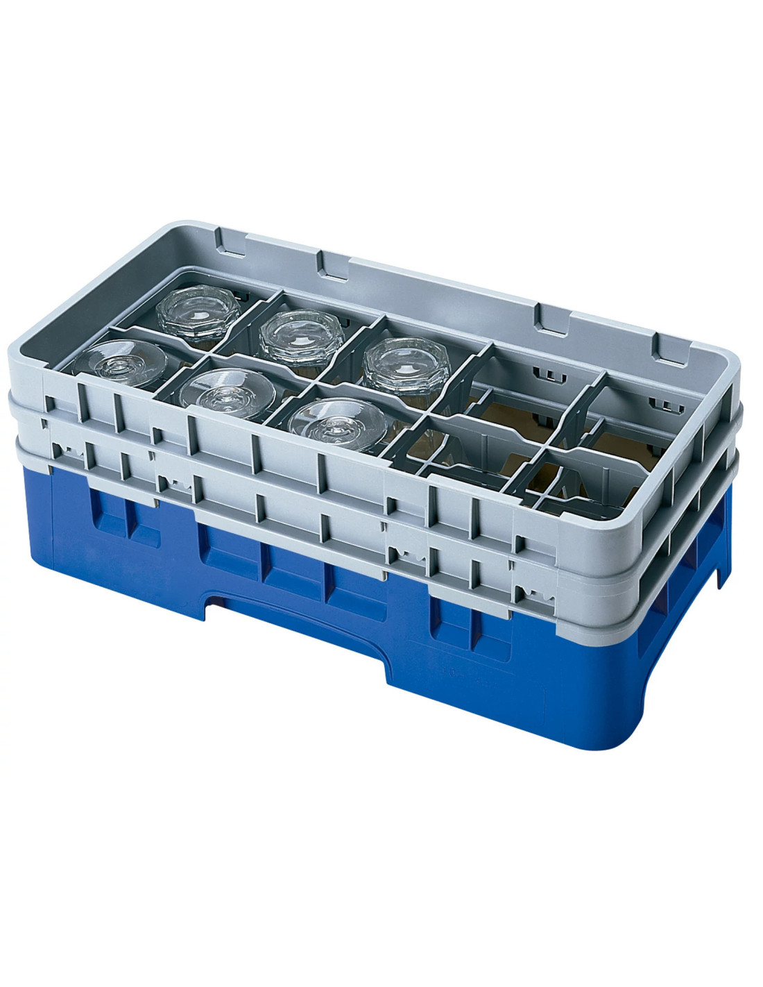 CAMBRO - 10HS434 - Cesta de lavado de medio tamaño para copas y vasos con 10 compartimentos 2 altura - diámetro máx.
