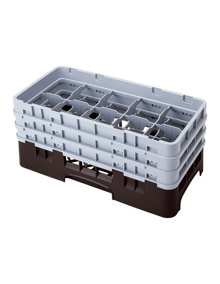 CAMBRO - 10HS638 - Cesta de lavado de medio tamaño para copas y vasos con 10 compartimentos 3 alturas - diámetro máx.