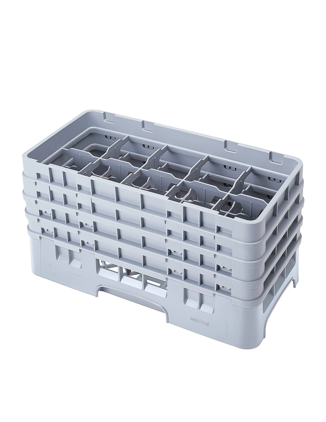 CAMBRO - 10HS800 - Cesta de lavado de medio tamaño para copas y vasos con 10 compartimentos 4 alturas - diámetro máx.