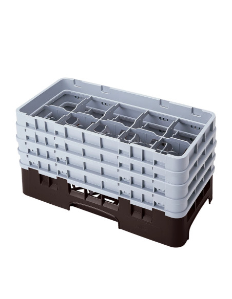 CAMBRO - 10HS800 - Cesta de lavado de medio tamaño para copas y vasos con 10 compartimentos 4 alturas - diámetro máx.