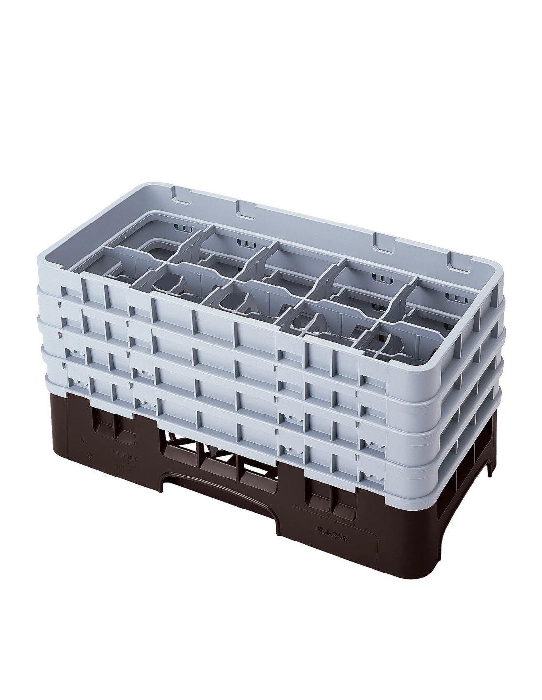 CAMBRO - 10HS800 - Cesta de lavado de medio tamaño para copas y vasos con 10 compartimentos 4 alturas - diámetro máx.