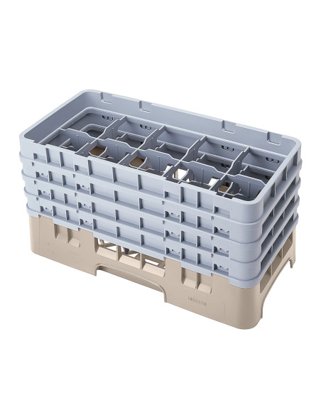 CAMBRO - 10HS800 - Cesta de lavado de medio tamaño para copas y vasos con 10 compartimentos 4 alturas - diámetro máx.