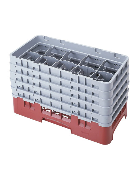 CAMBRO - 10HS958 - Cesta de lavado de medio tamaño para copas y vasos con 10 compartimentos 5 alturas - diámetro máx.
