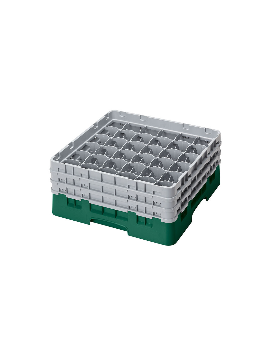 CAMBRO - 36S638-110 - Cesta de lavado 36 comp. 3 alturas - 7,2 cm Ø máx. - alt. máx. 17,6 cm - 50 x 50 x 22,5 cm