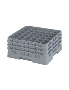CAMBRO - 36S738-151 - Cesta de lavado 36 comp. 3 alturas - 7,2 cm Ø máx. - alt. máx. 20 cm - 50 x 50 x 22,5 cm